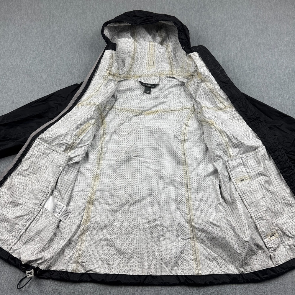 Eddie Bauer Jacket Womens XS Black Weatheredge Windbreaker Hooded‎ Rain Outdoor - Picture 8 of 16